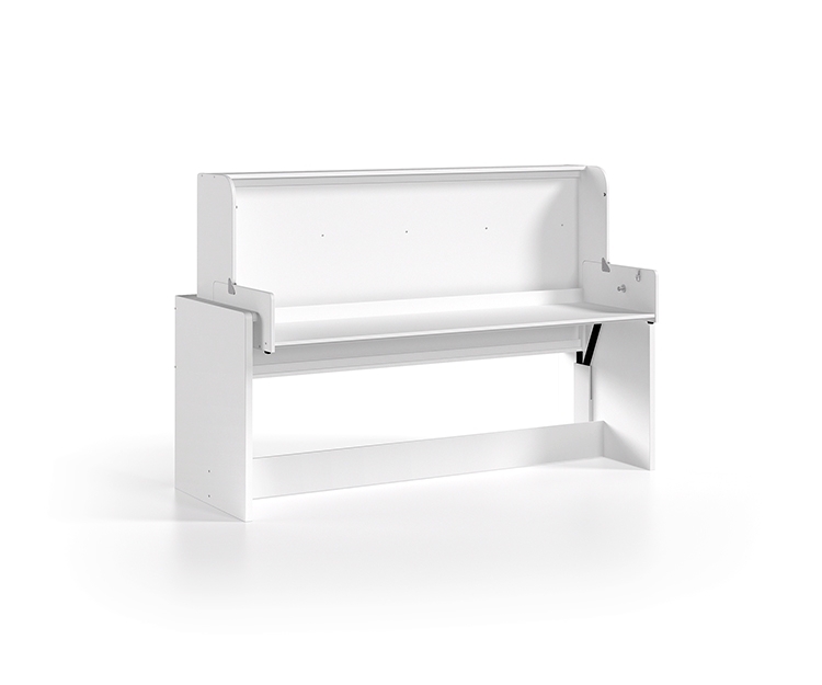 Funktionsbett DENVER - weiß - mit Schreibtisch - 90x200 cm