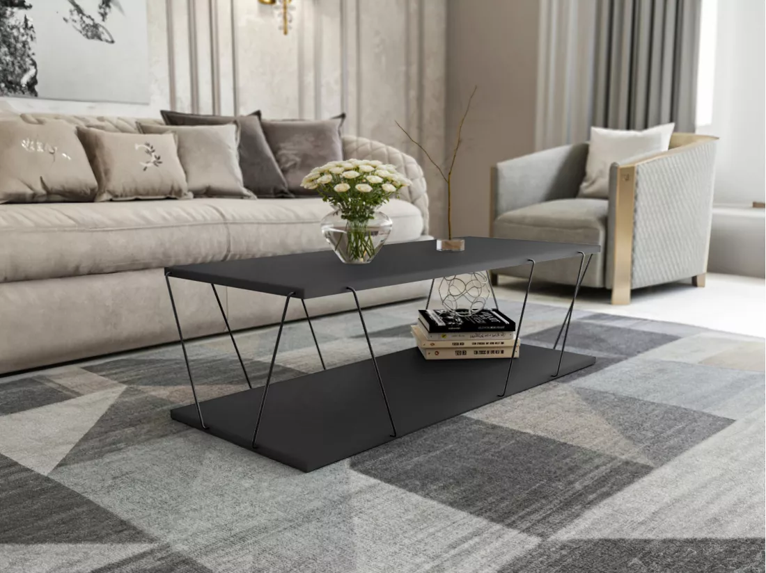 Table basse - Anthracite - DELORY