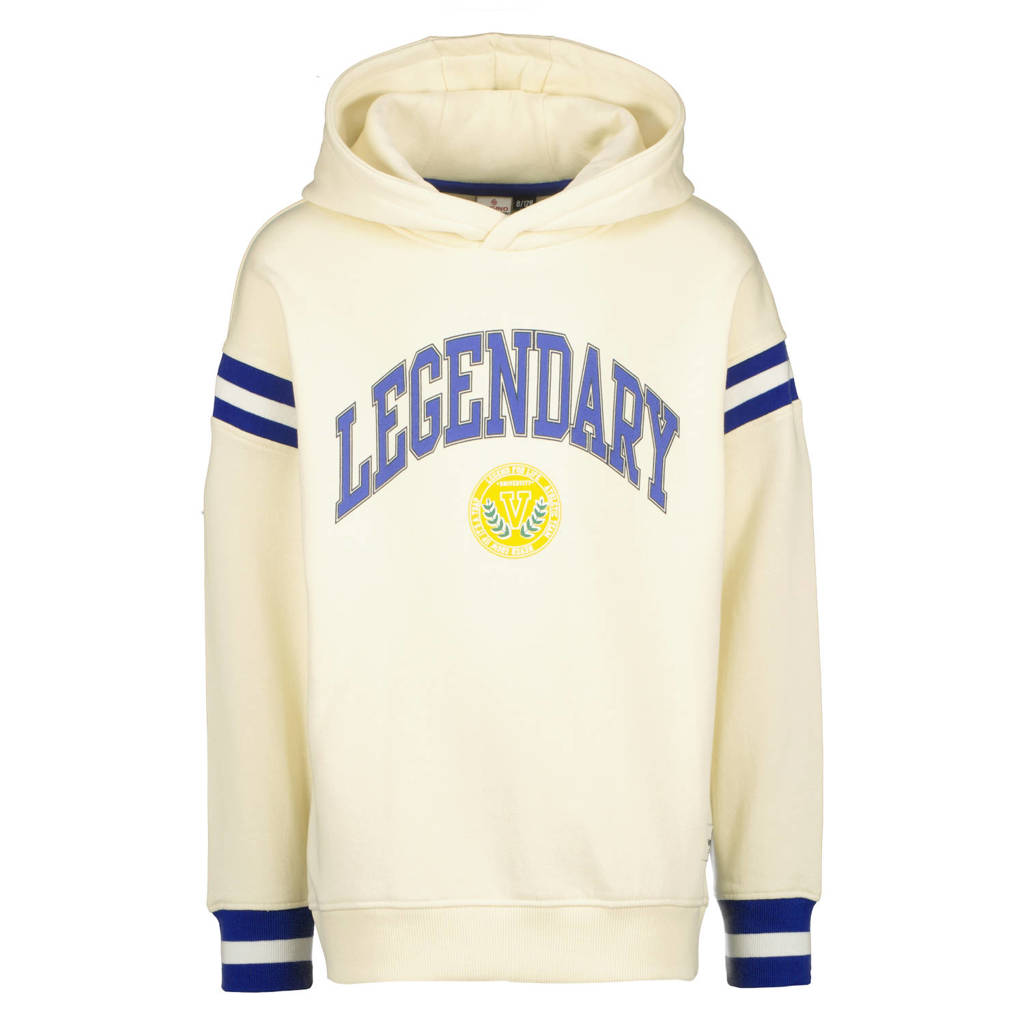 Vingino hoodie Niyos wit/blauw