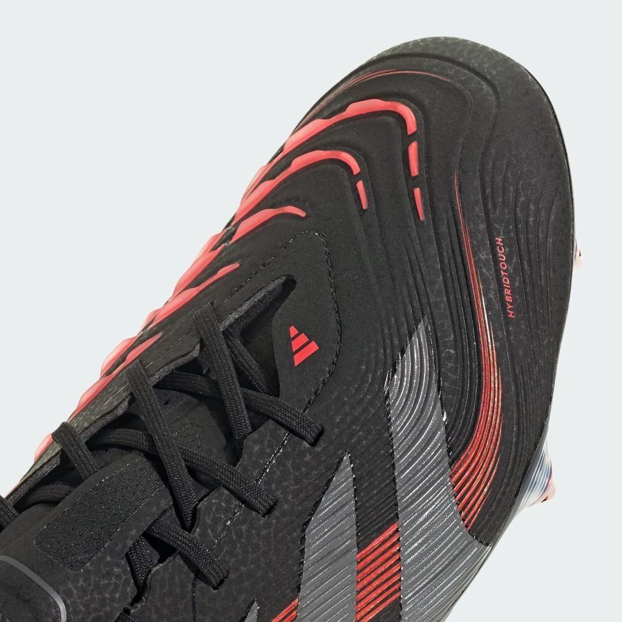 adidas Predator Elite SG Stealth Victory - Noir/Gris/Lucid Red