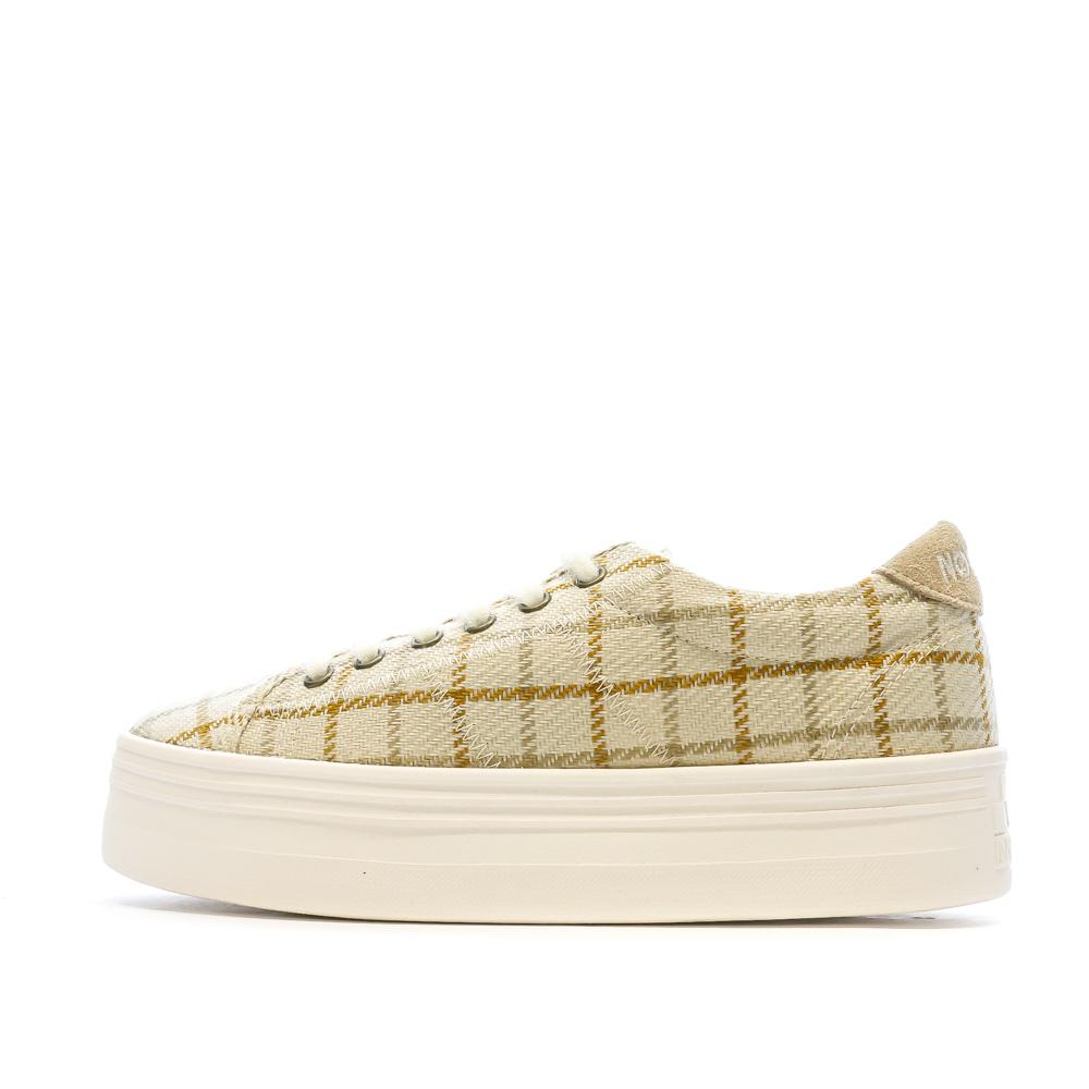 No Name Baskets Marron/Beige Femme No Name Sneaker