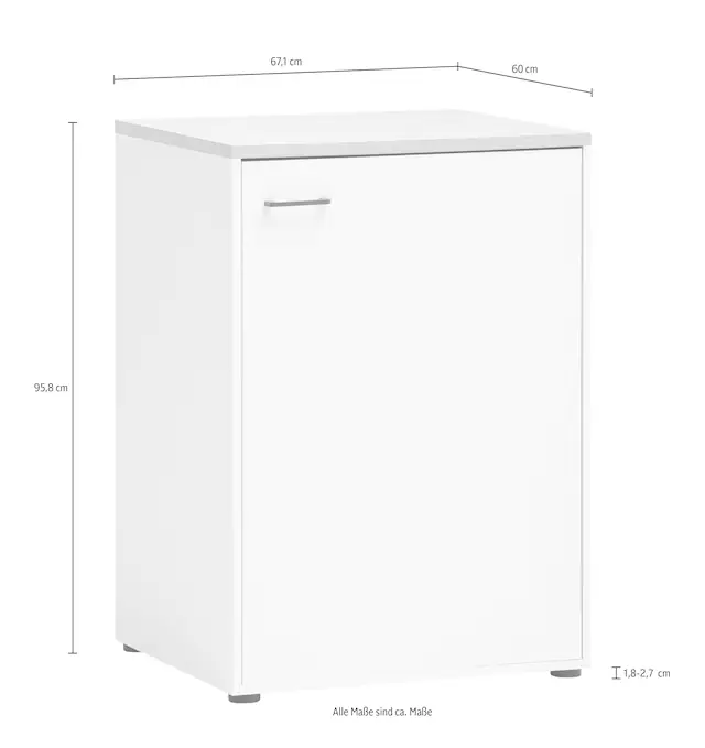 Schildmeyer Mehrzweckschrank »Solea, Breite 67 cm« Softclose-Scharniere, Wechselbarer Türanschlag