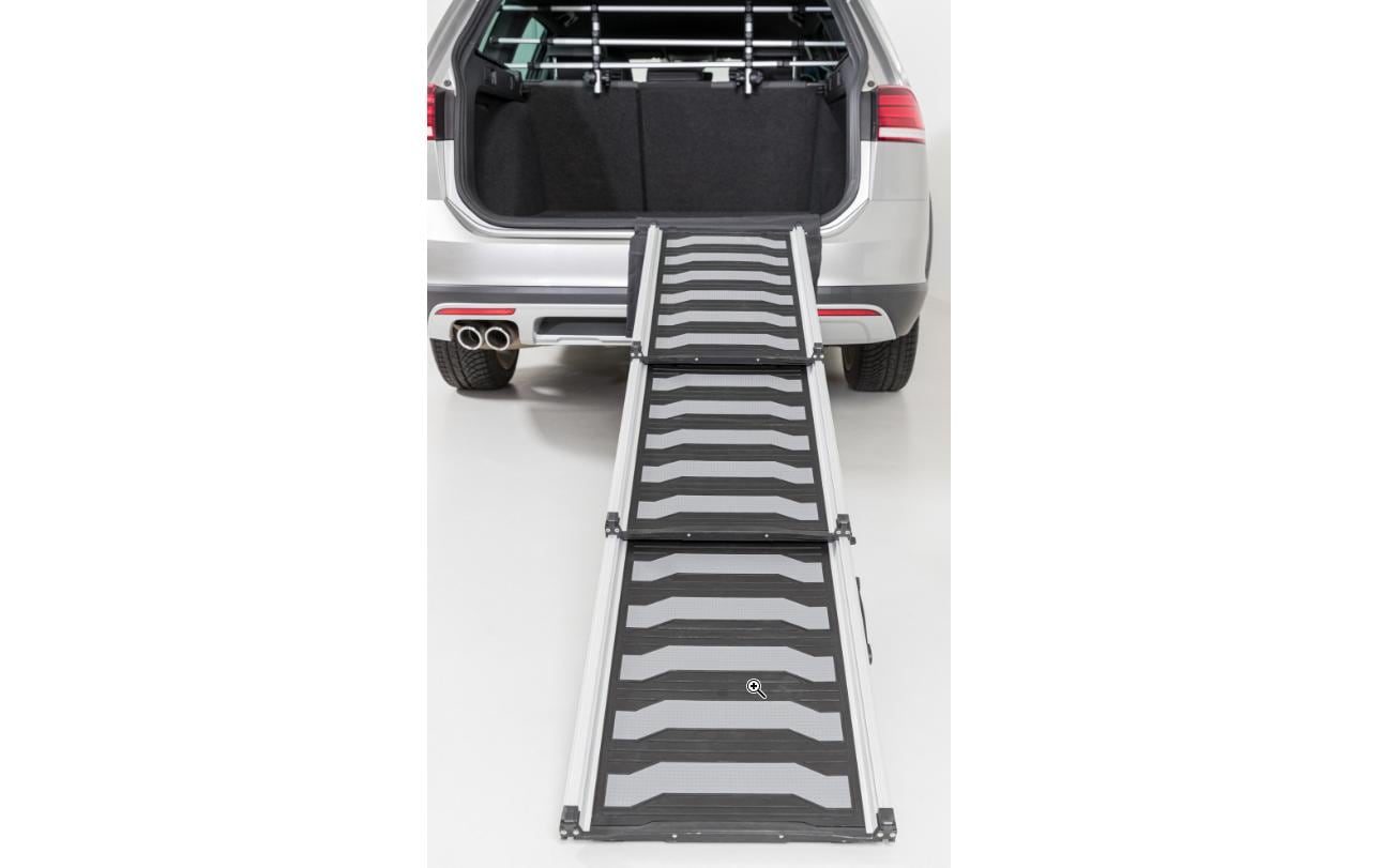 Teleskop-Rampe 6.8 kg, 40 x 78 - 175 cm<br>3-fach Teleskop-Rampe aus Aluminium/TPR für Hunde