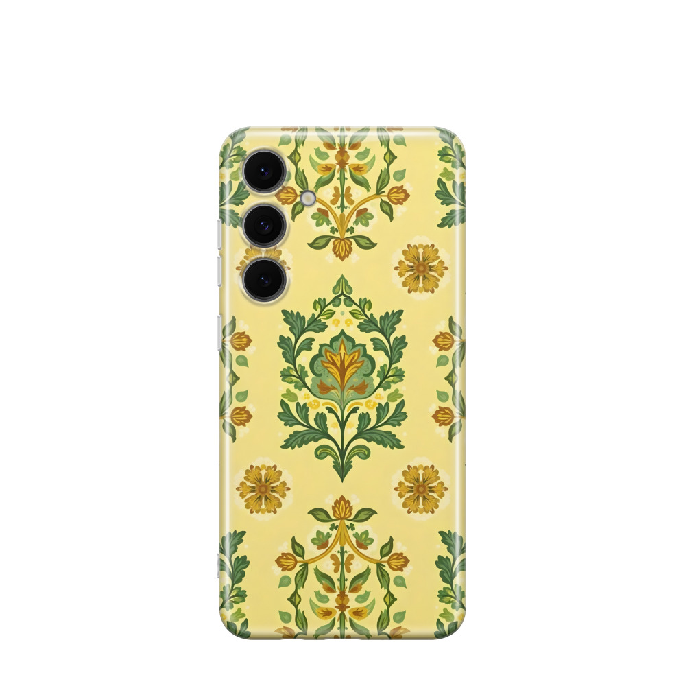 Samsung Galaxy S24 FE Gummi Hülle Wüstenblume - Gelb