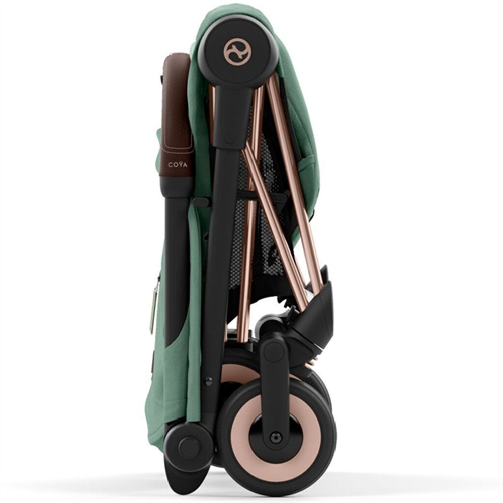 Coya Klapvogn Rosegold Leaf Green - Cybex