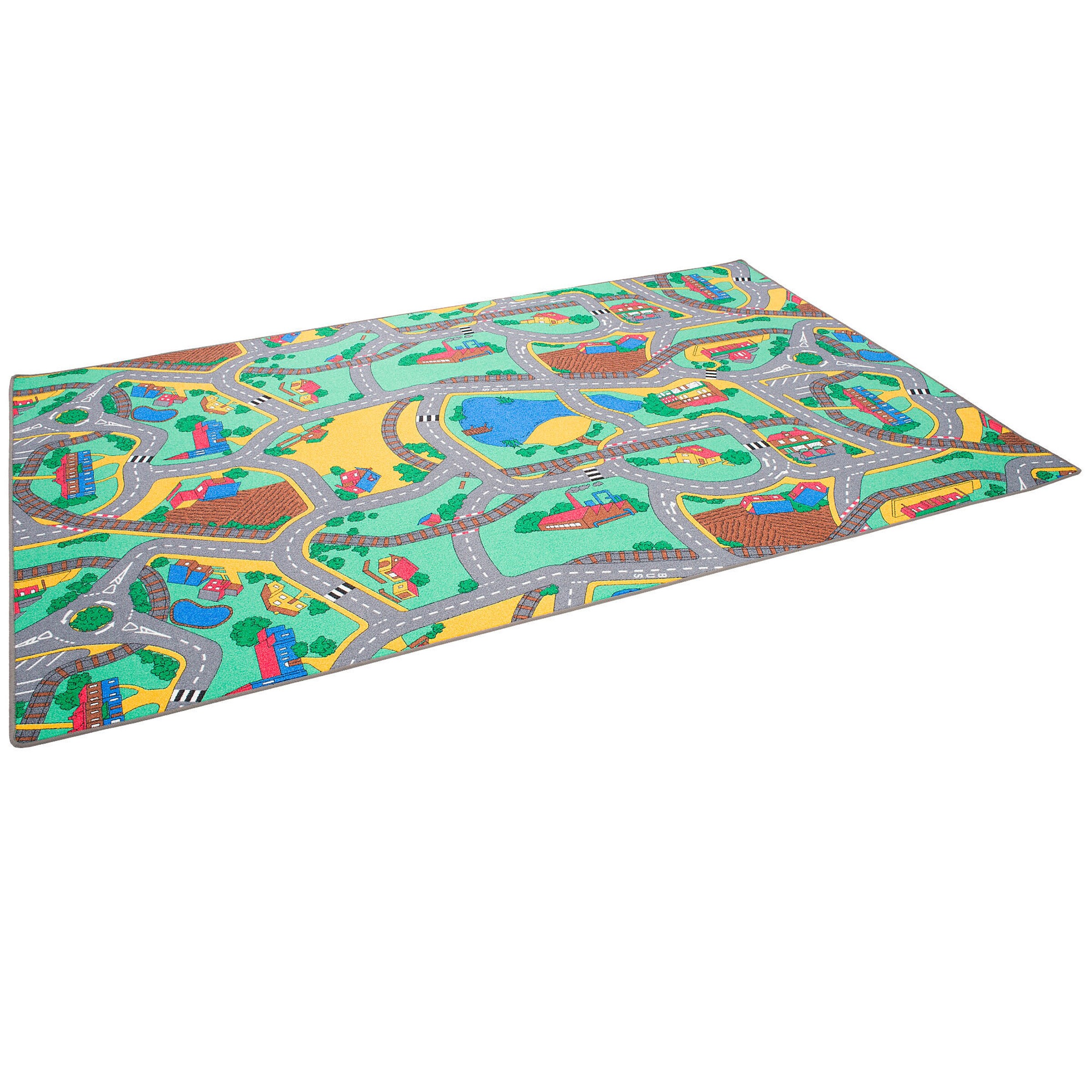 Snapstyle Kinder Straßenteppich Bunt - 80x320 cm