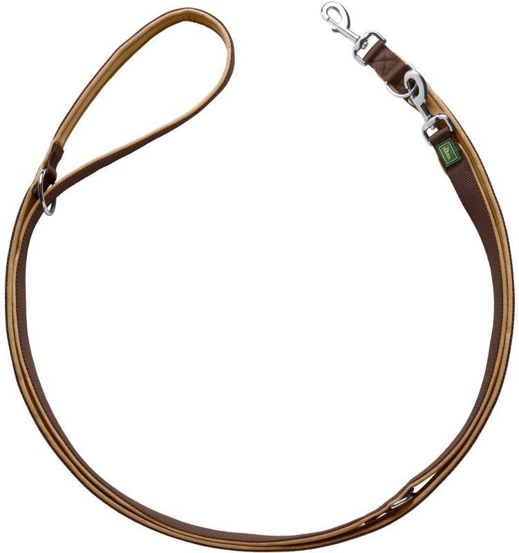 Hunter Hondenriem - Neopreen - 200 x 1,5 cm - Bruin