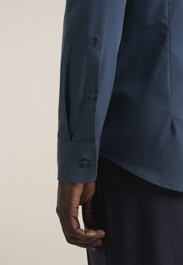Seidensticker Business Shirt Slim Long sleeve Kent-Collar Uni Turquoise