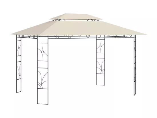 Belvédère 4x3x2,7 m Crème 160 g/m²