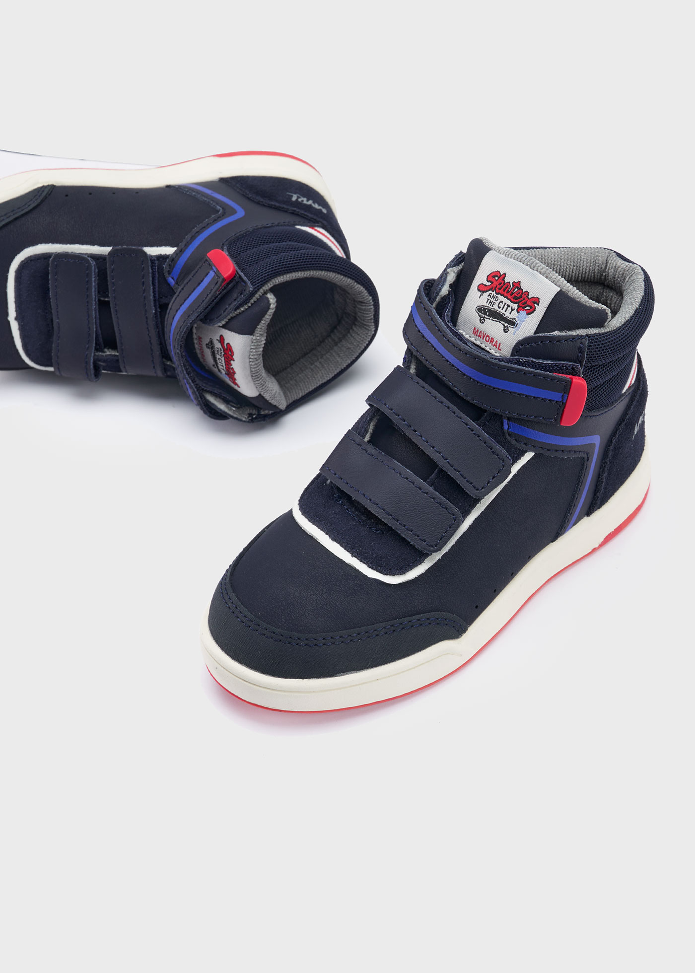 Bota infantil de couro, estilo urbano e esportivo