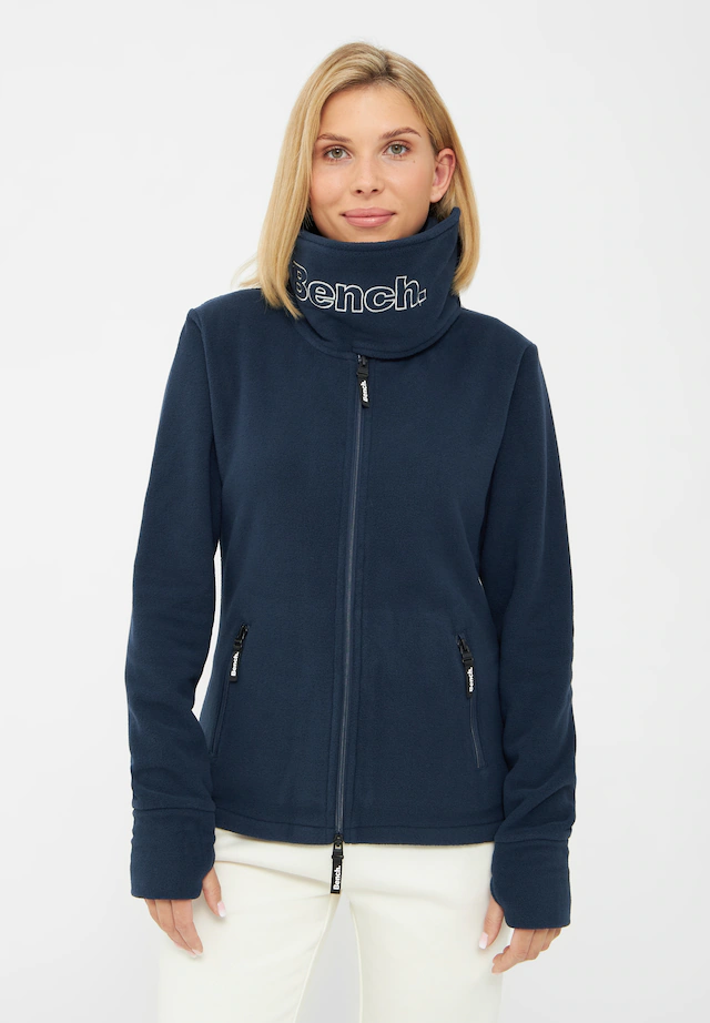 Bench. Fleecejacke »FUNNEL« 1 Stk. tlg. ohne Kapuze mit Glitzerstickerei