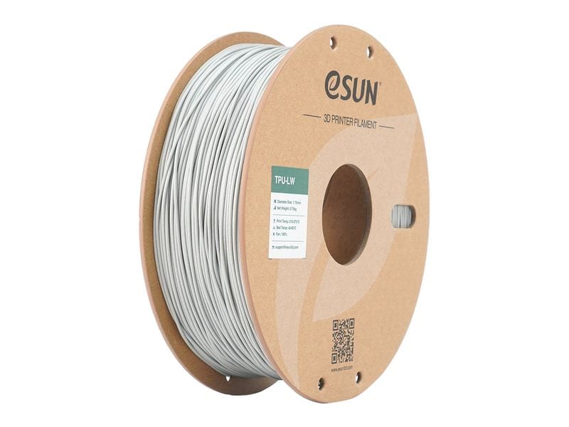 eSun Filament TPU LW Grau 1.75 mm 1 kg Leichtgewicht TPU Filament