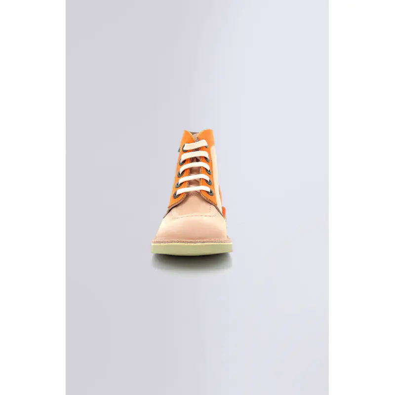 Kick col Saumon orange BOTTINES Cuir Fille