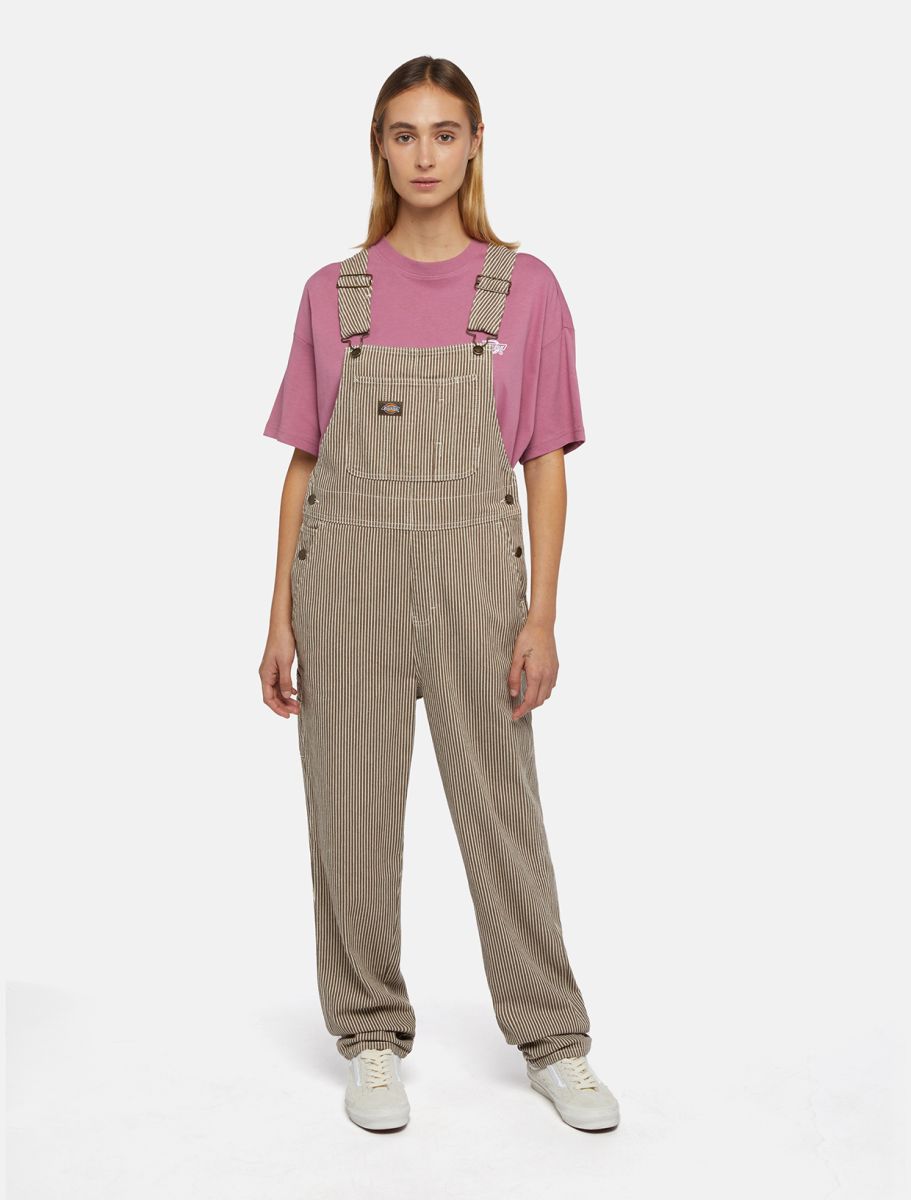 Dickies Dickies Classic Hickory Bib Women Mushroom