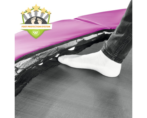 EXIT Silhouette In-Ground Trampoline 305 x 214 cm Roze