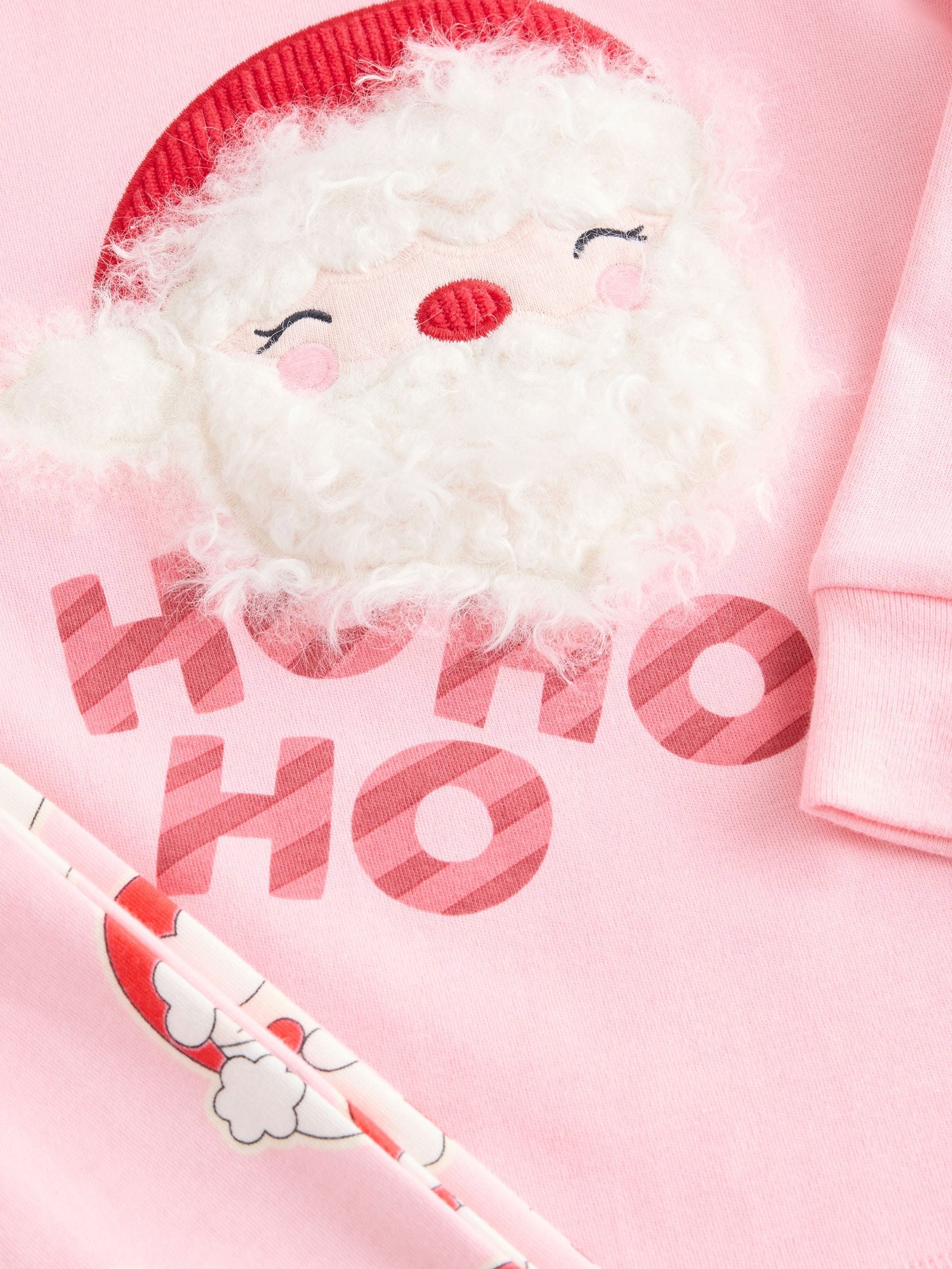 Roze kerstman - Kerstpyjama (9 mnd-16 jr)