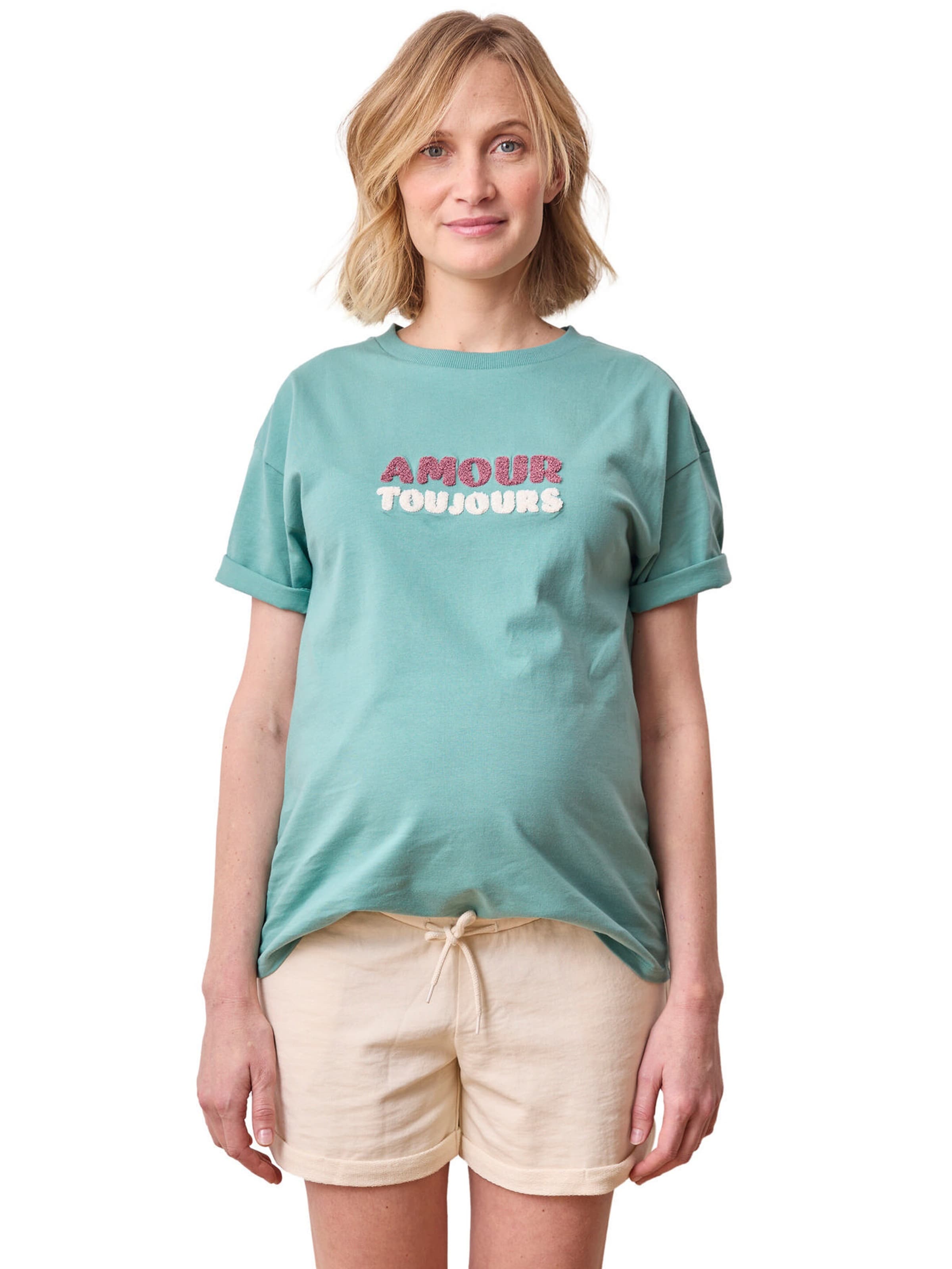 Vertbaudet Umstands-Shorts, Sweatware mit Recycling-Polyester sandfarben