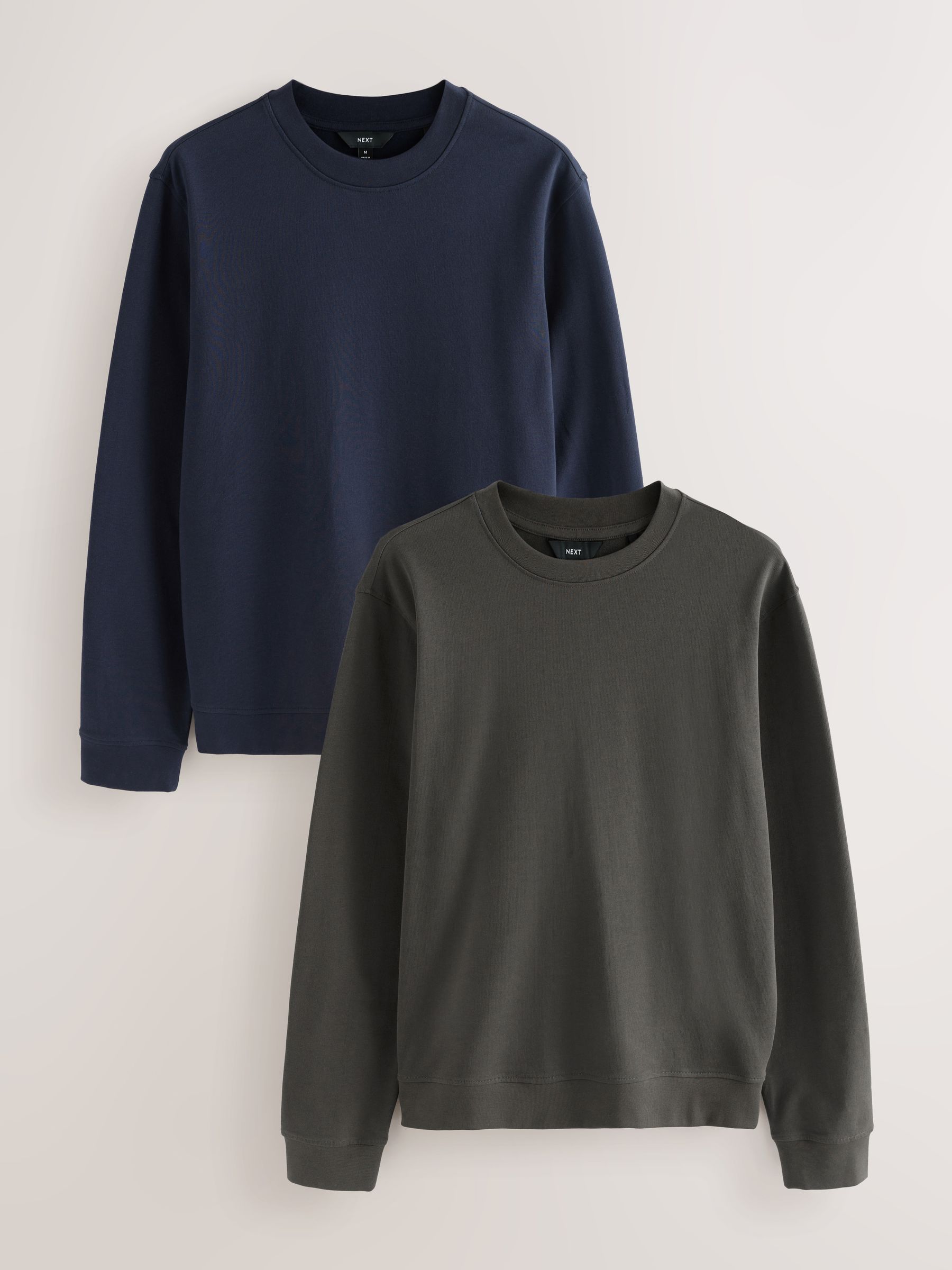 Marineblauw/antraciet - Lightweight Crew Neck Sweatshirts 2 Pack
