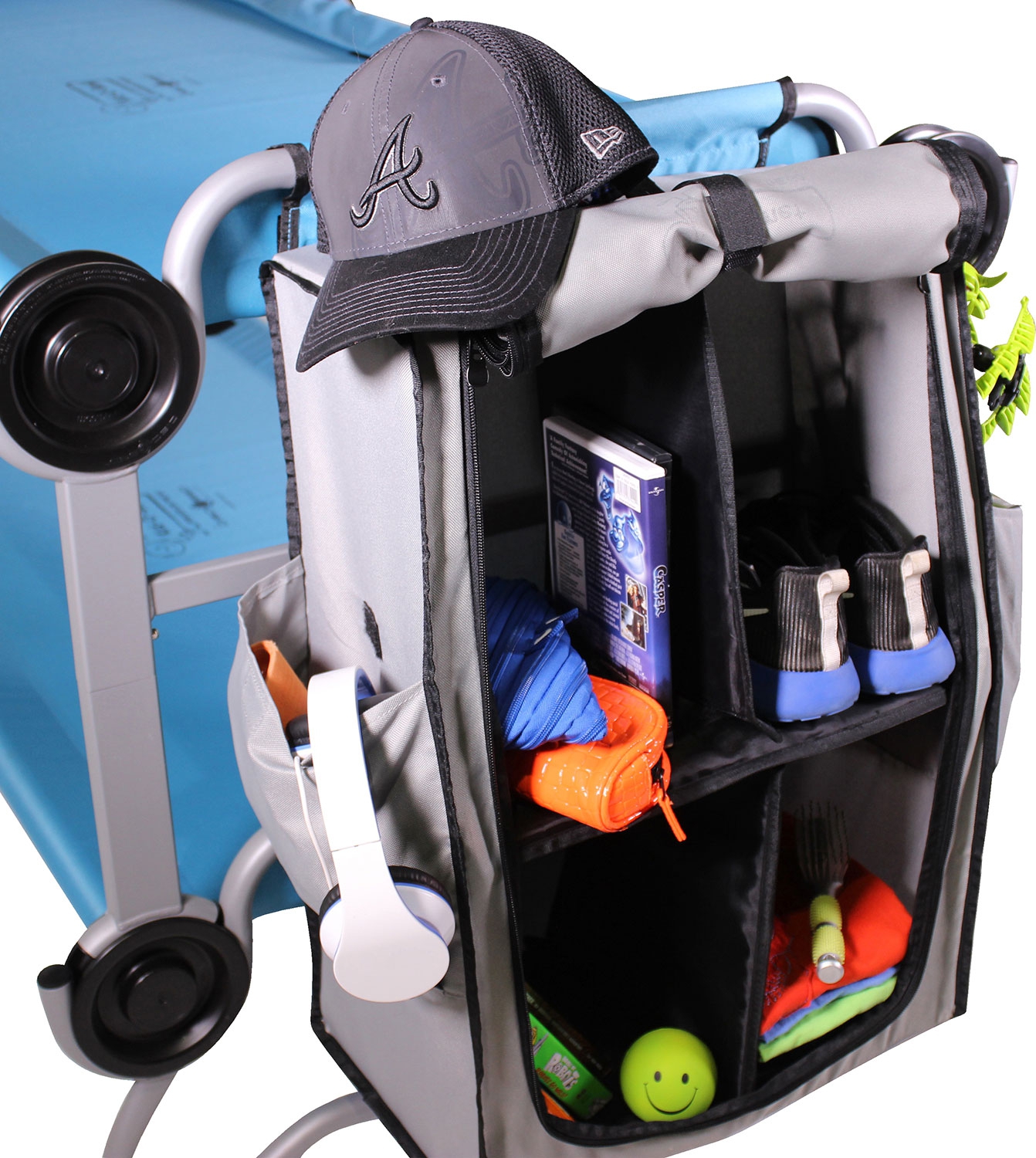 Garderobe Cabinet für Kids-O-Bunk Bett, Farbe Grau