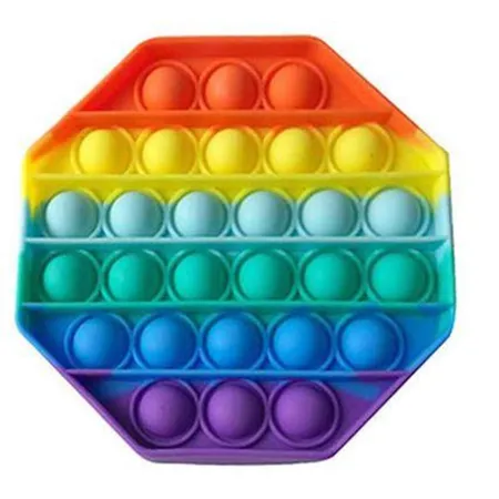 Top Media Bubble pops Fidget, pop it - Octagon Regenbogen