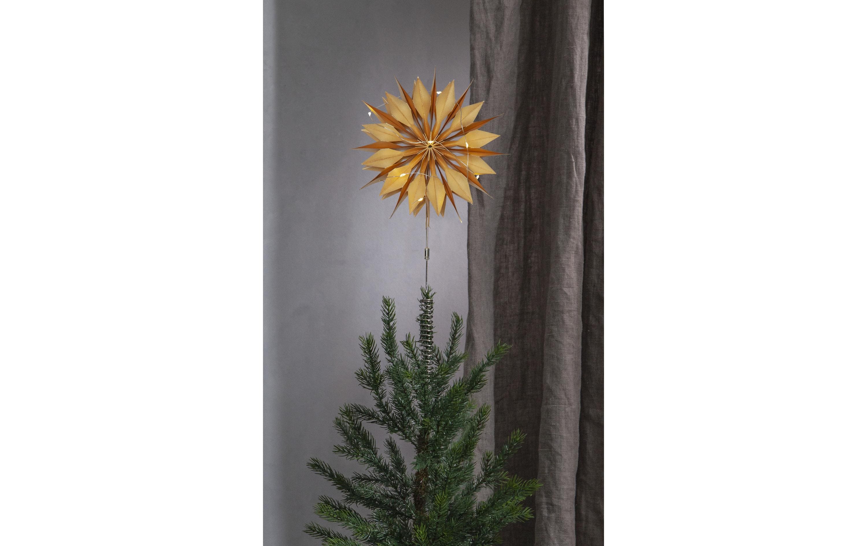 Baumspitze Flinga, 43 cm, GoldBaumstern
