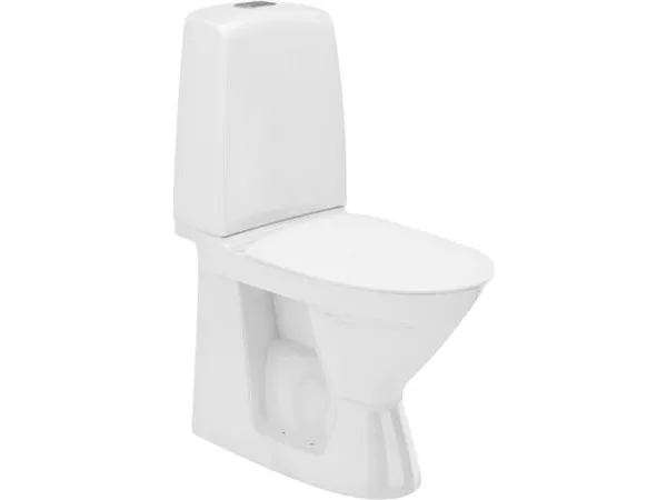 IFØ Ifö Spira gulvstående toilet med lukket S-lås - helt uden skyllekant - 4/2 liter skyllevolume