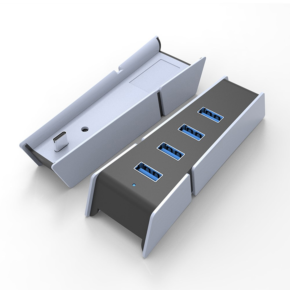 Sony Playstation PS5 Slim USB A Multiport Adapter Hub mit 4x USB A Erweiterung - Weiss
