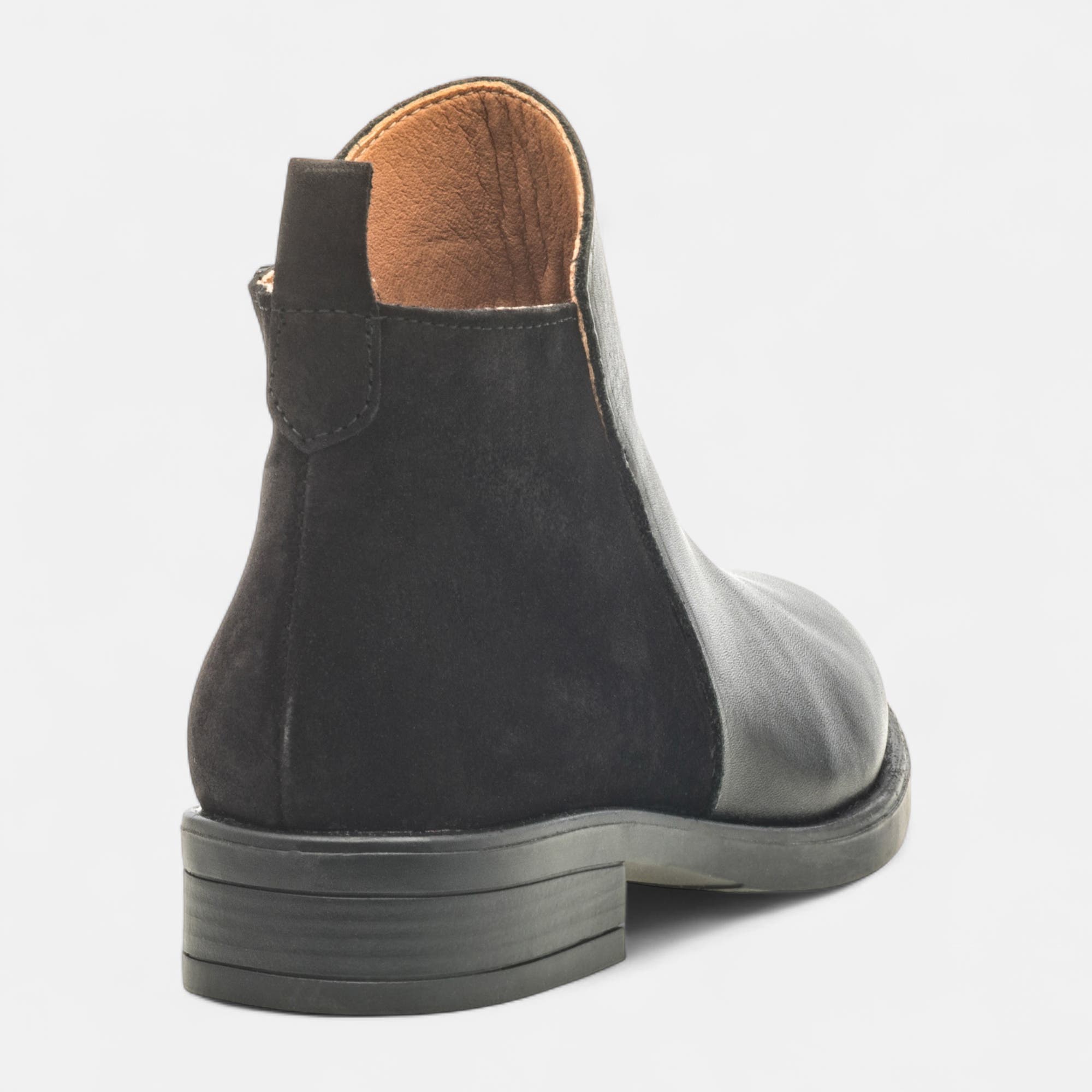 Bottines Femme en cuir noir