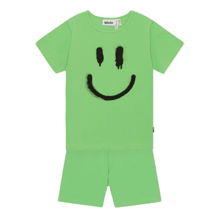 Molo Ensemble de Pyjama Luvis Coton Bio  | Vert