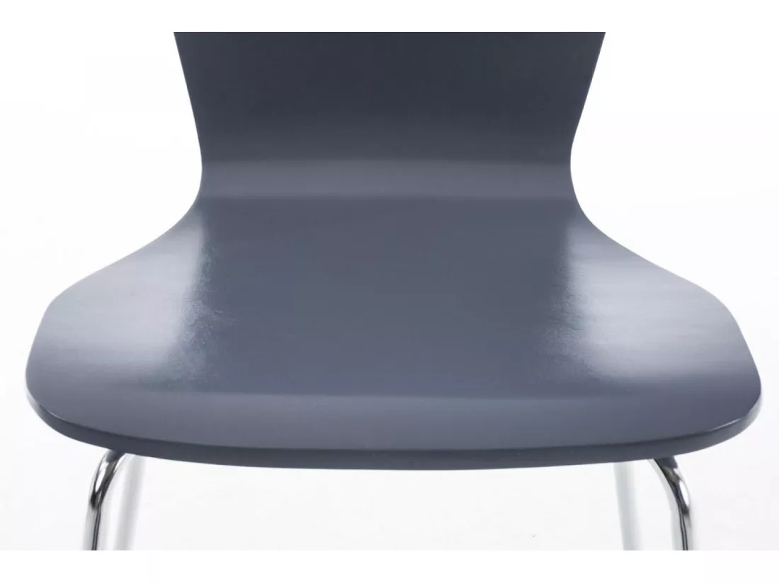 Lot de 16 Chaise de conférence - Bois & Nature - Gris - Aaron