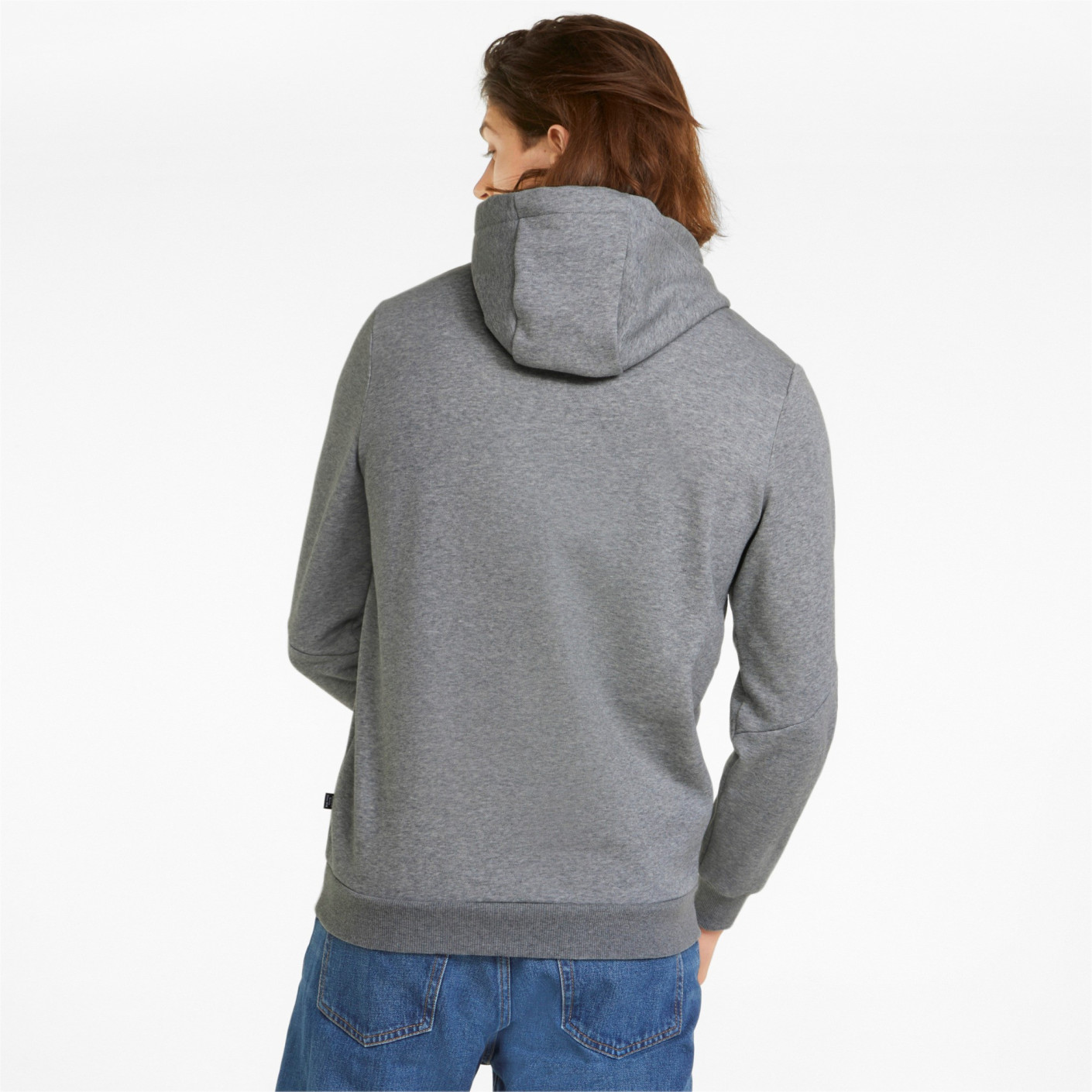 PUMA Essentials+ Tape Fleece Hoodie Grijs Zwart