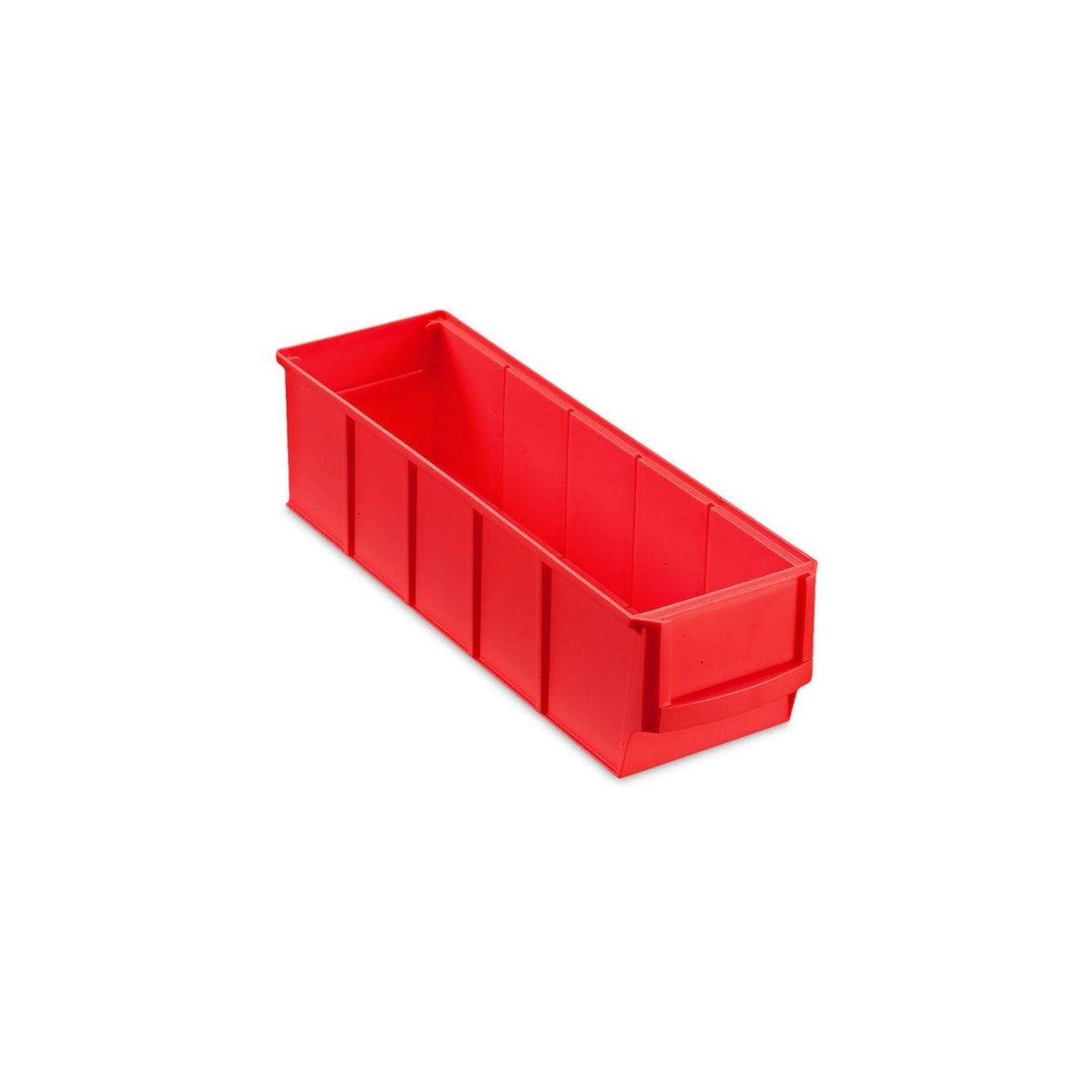 PROREGAL Rode Industriële Box 300 S HxBxD 8,1 x 9,1 x 30 cm 1,6 Liter Opbergdoos Assortimentsdoos Kleine Onderdelendoos