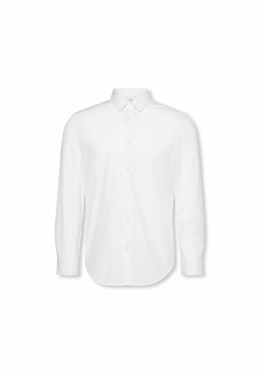 CALVIN KLEIN<br>Camisa de manga comprida de corte justo