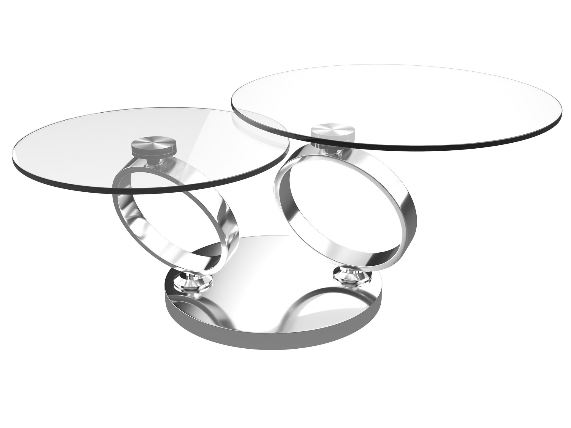 Puro Couchtisch EOLIA 130x75 cm Klarglas