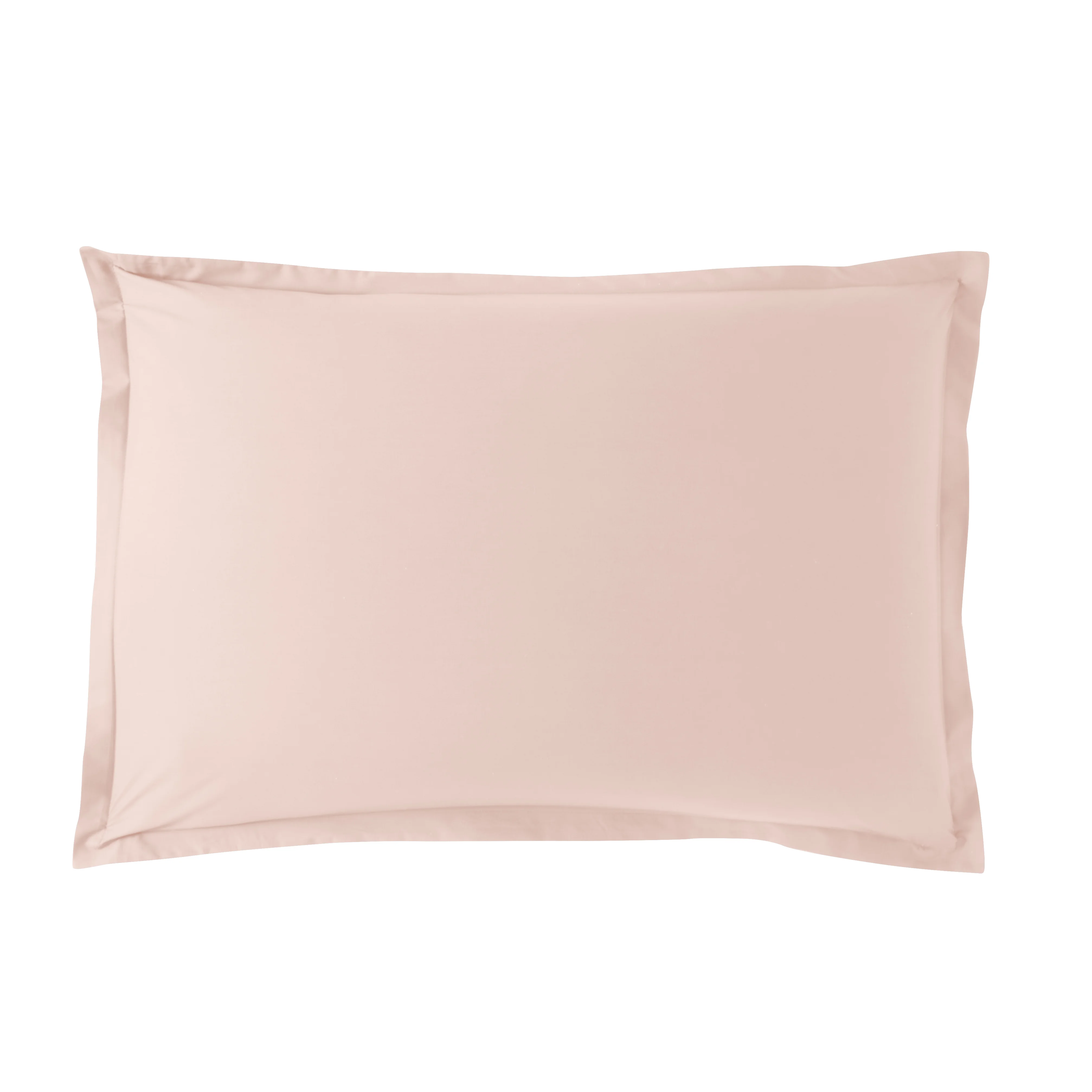 Taie d'oreiller coton coloris rose