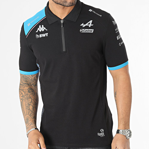Polo Manches Courtes Acrem Alpine F1 Noir