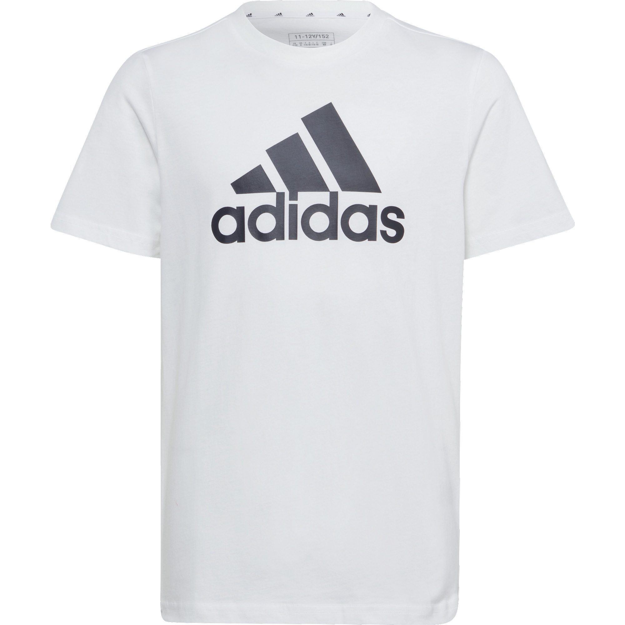 adidas Essentials Big Logo Cotton T-Shirt Kinder weiß