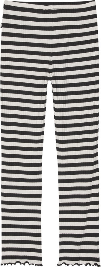 Mads Nørgaard - Copenhagen 5x5 Classic Stripe Lala Leggings Sort og hvid stribet