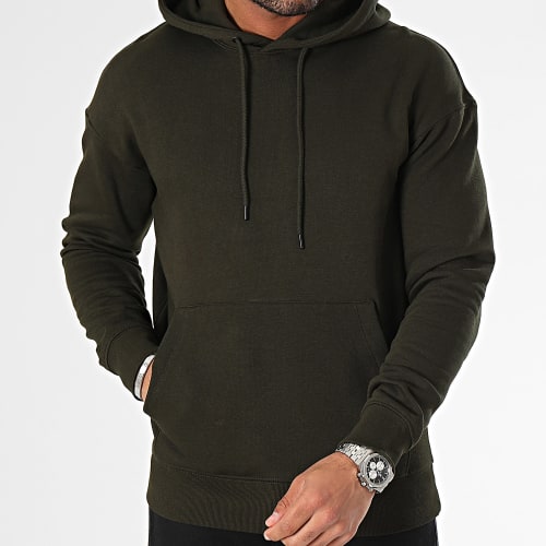 Sweat Capuche Star Basic Vert Kaki