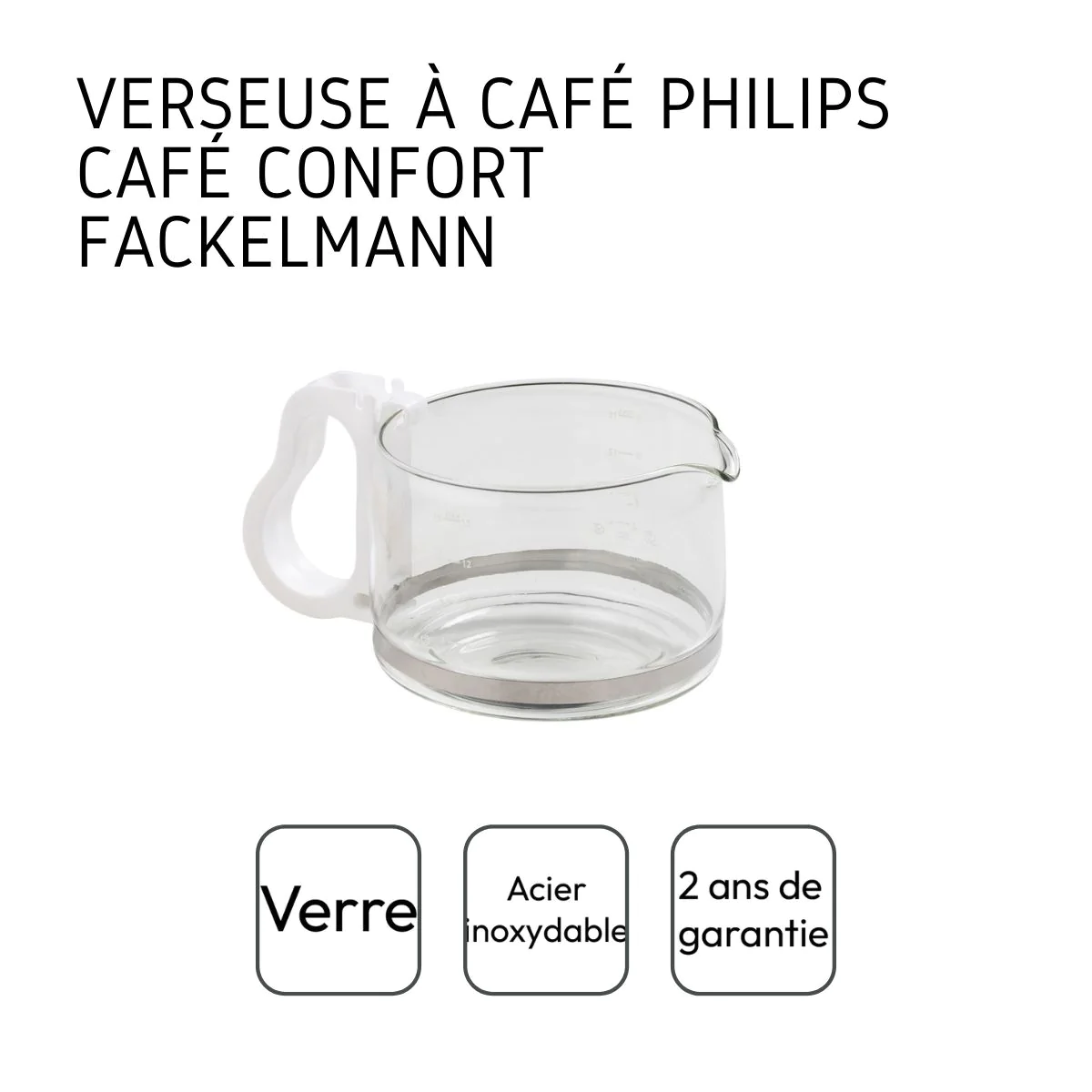 Verseuse à café compatible avec la cafetière Philips Confort 12 tasses
