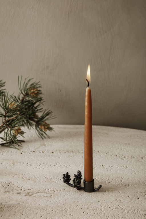 Ferm Living Forest kandelaar black brass