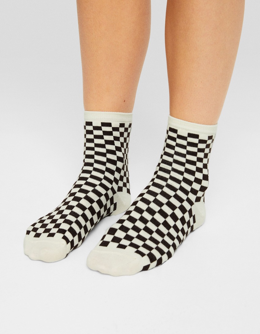 Pacote com 3 pares de meias estampadas