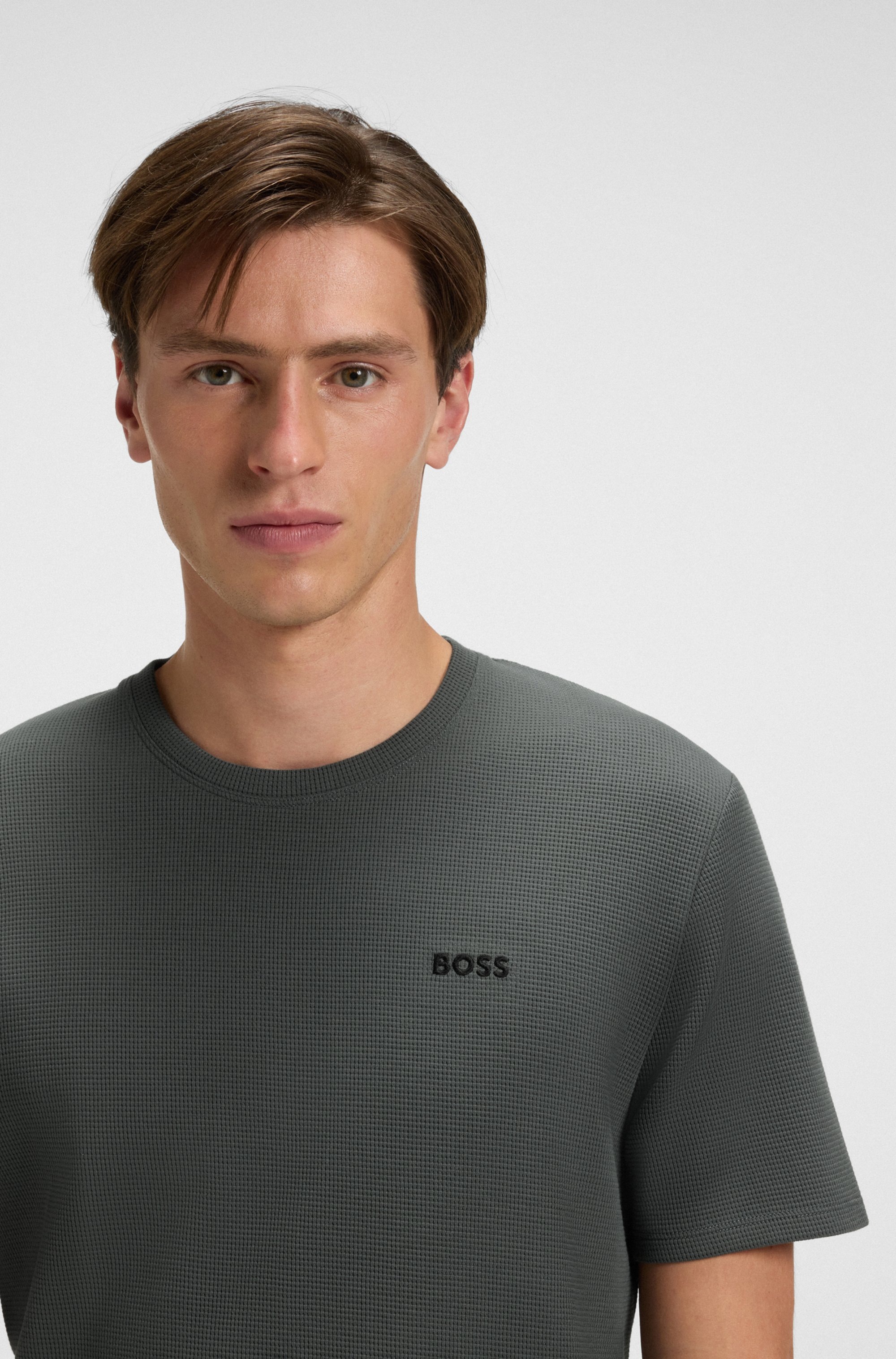 BOSS Pyjamaoberteil »Waffle T-Shirt«