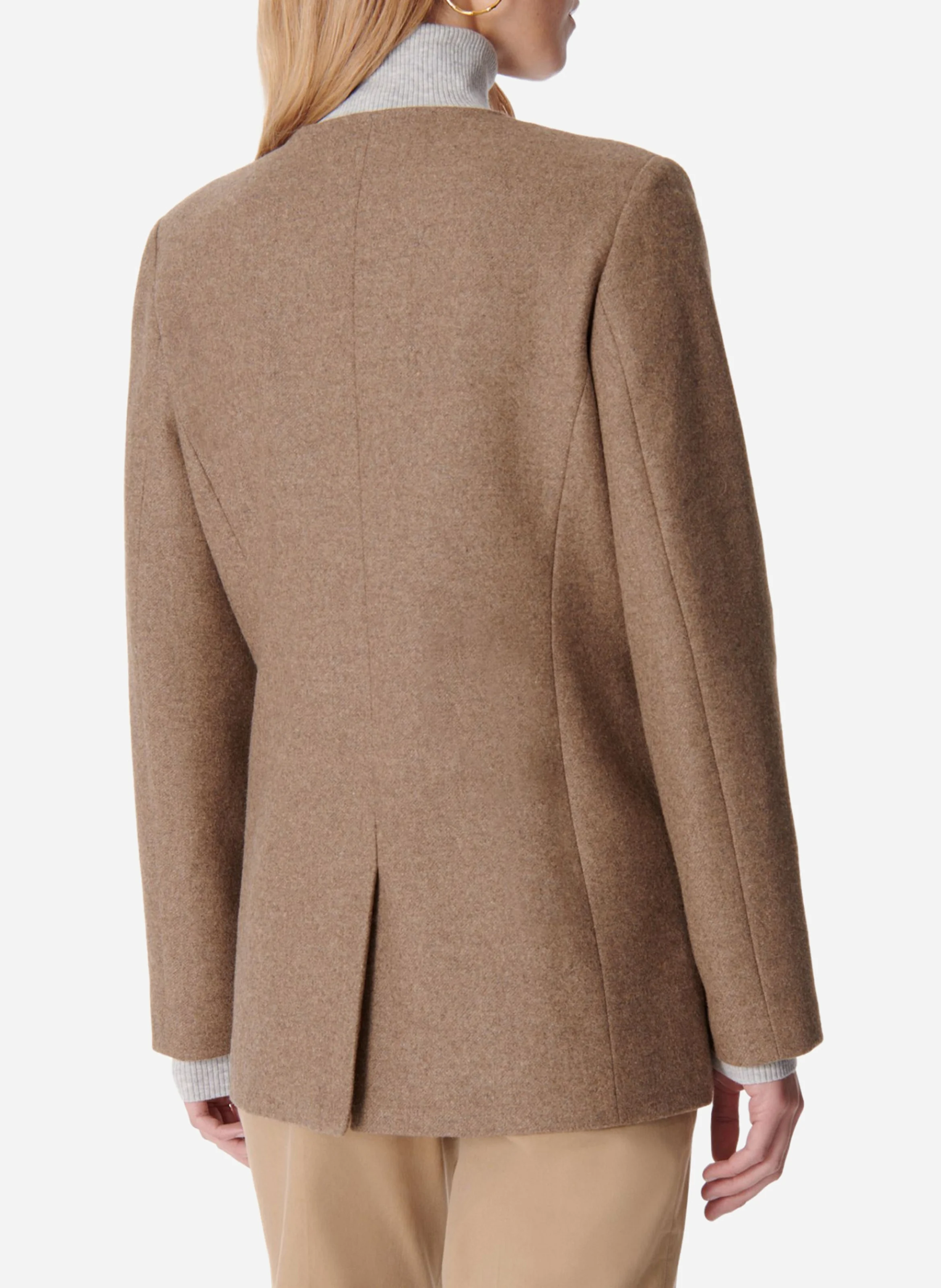 ENGEL - Veste droite boutonnée| Marron