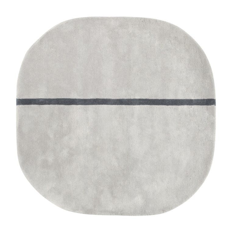 Normann Copenhagen Oona vloerkleed medium grijs 140x140