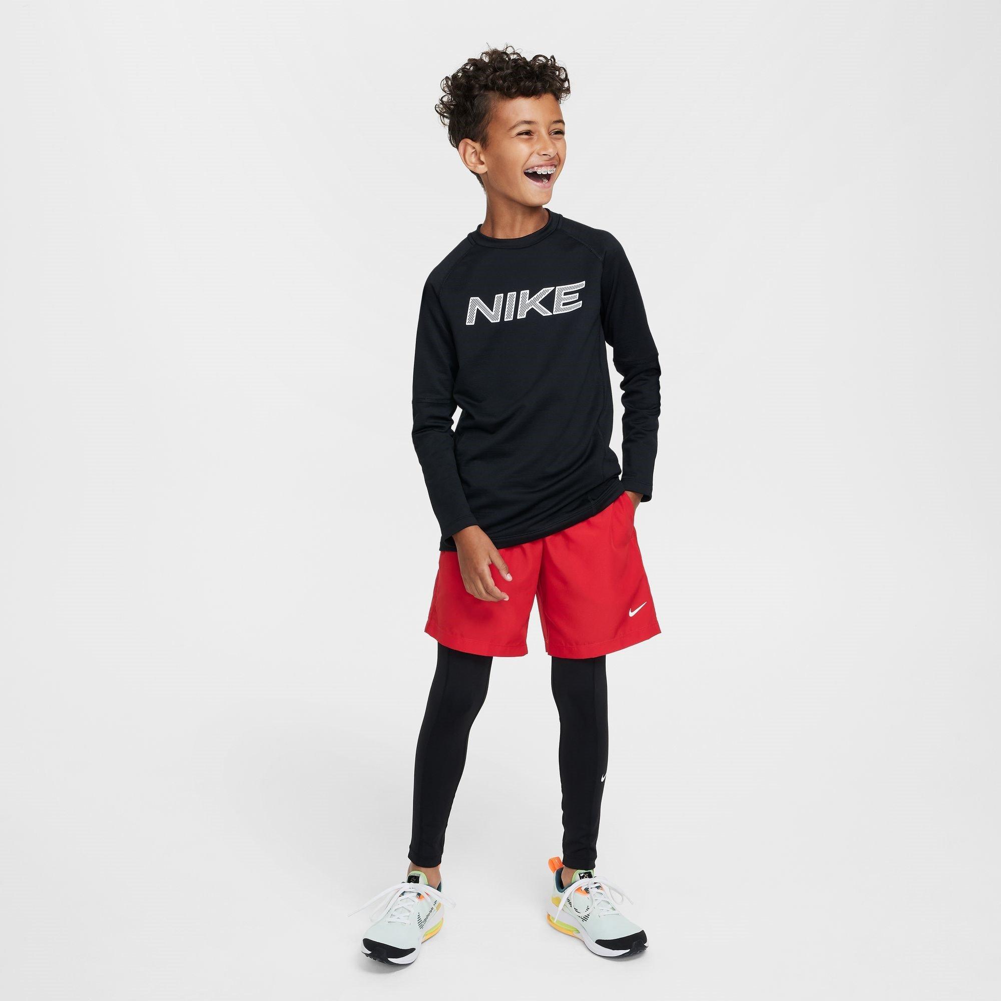 Nike Nike Pro Big Kids' (Boys') Dri-FIT Long-Sleeve Training Crewneck Top