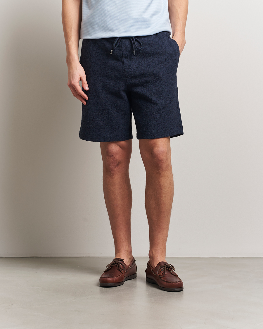 BOSS BLACK Leoni Terry Sweatshorts Dark Blue
