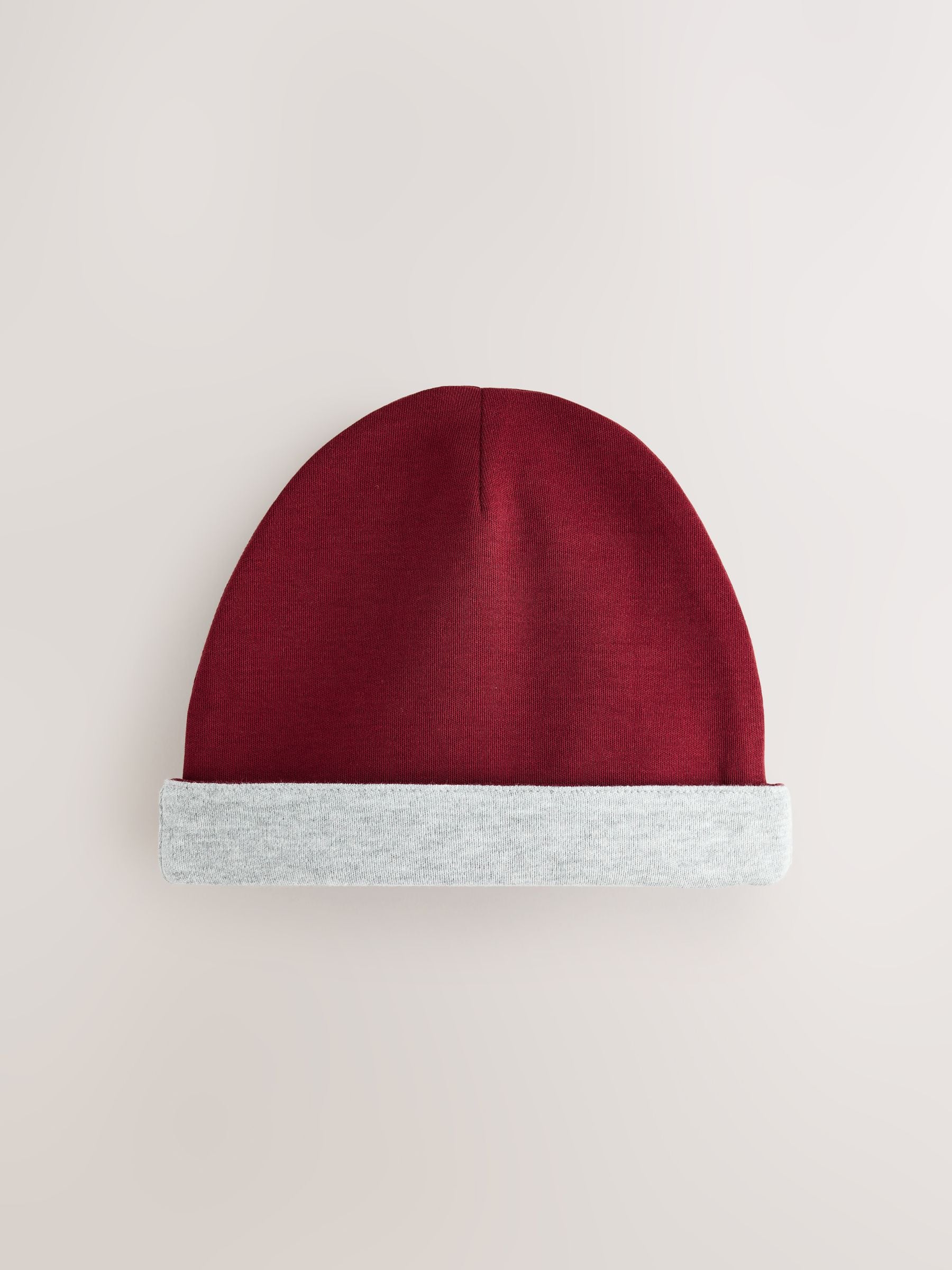 Baker by Ted Baker Burgundy Red/Grey Romper and Reversible Hat