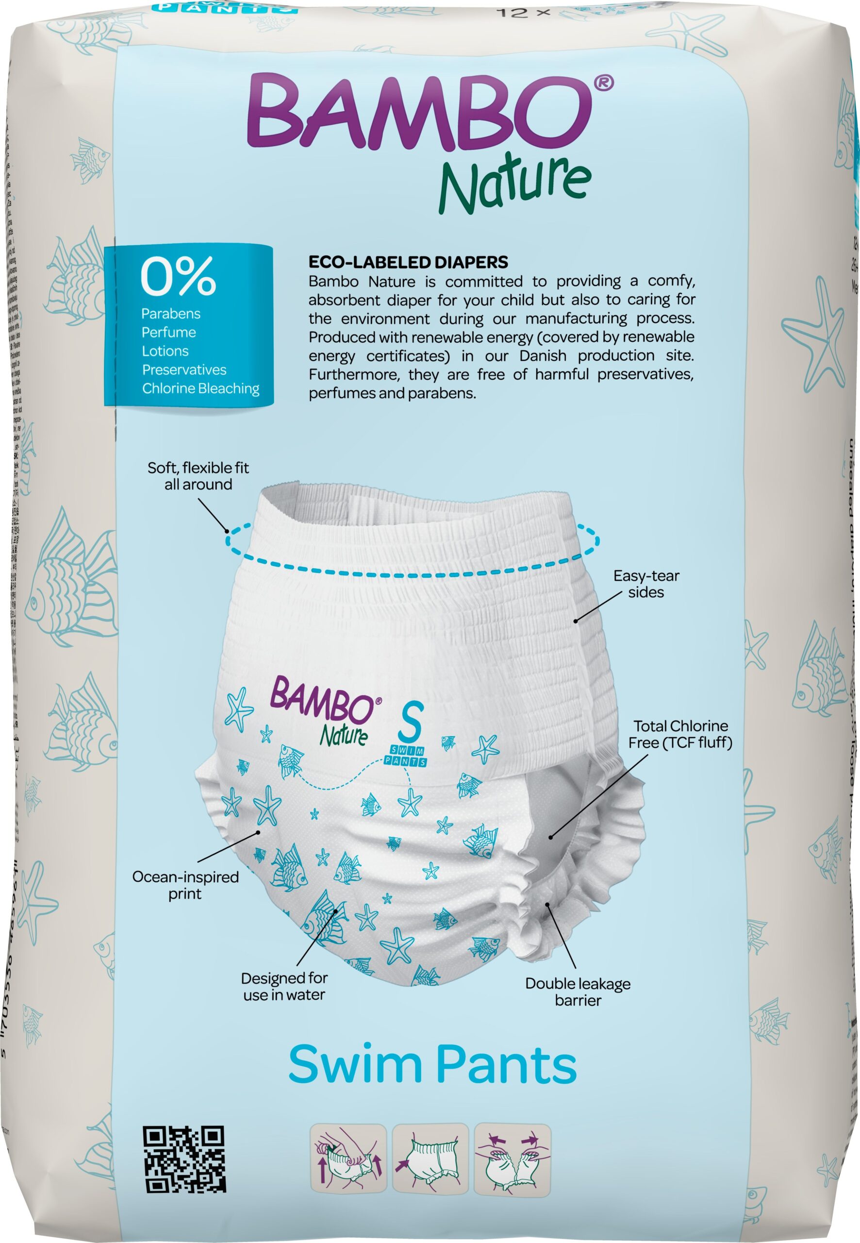 Bambo Nature Zwembroekjes S 7-12Kg (12 stuks)