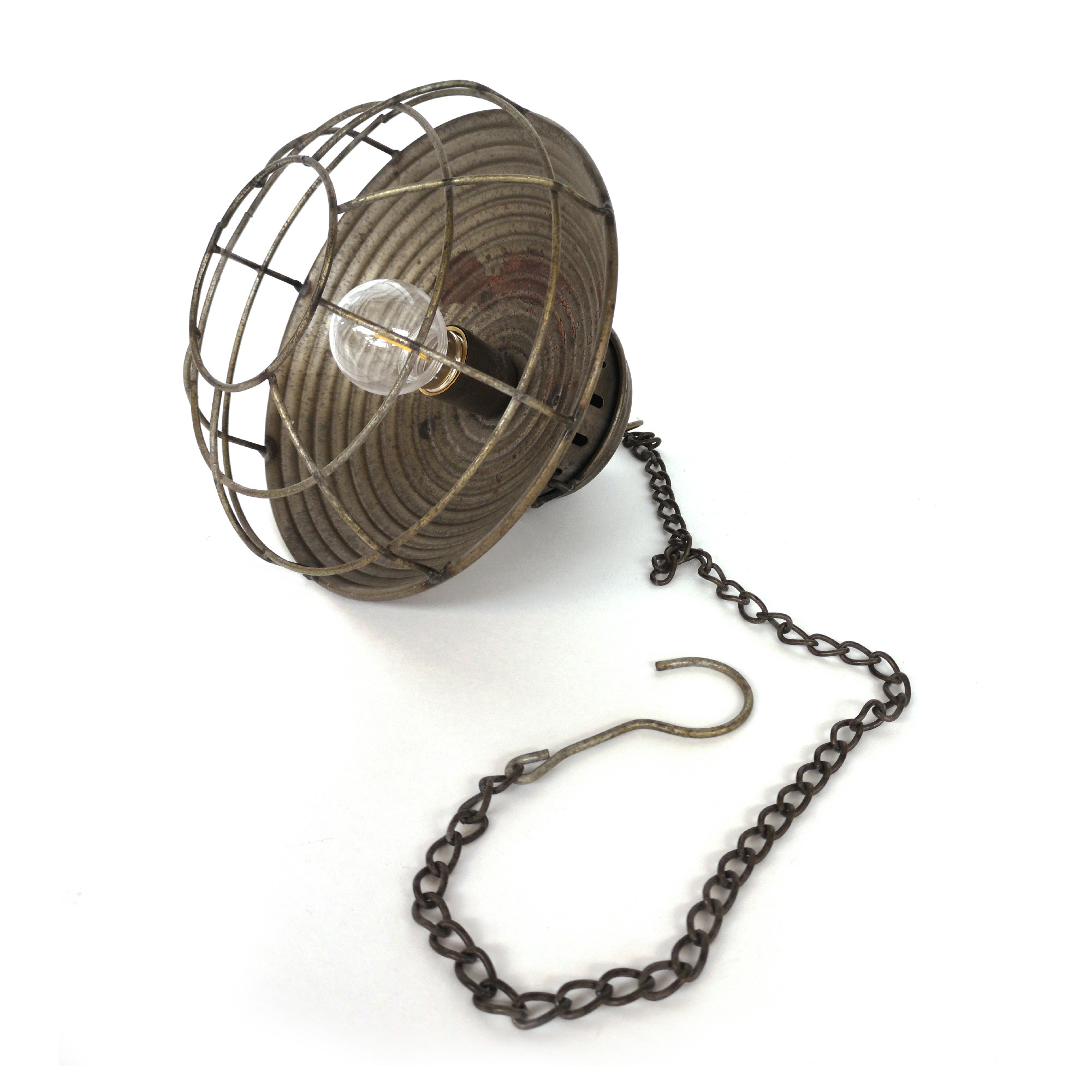 Leuchte 'Malaita', batteriebetrieben, antik-messing, Ø 20 cm, H 50,5 cm von fischer's lagerhaus